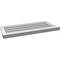 Ekena Millwork Vertical Surface Mount PVC Gable Vent: Functional, w/ 2"W x 2"P Brickmould Sill Frame, 34"W x 16"H GVPVE34X1603SF - alternate 4